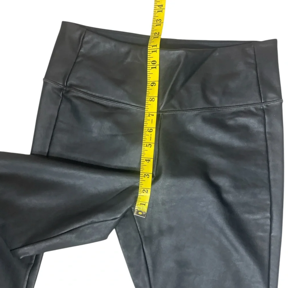 Athleta “All Over Gleam” Black Faux Leather  Leggings (N-1)